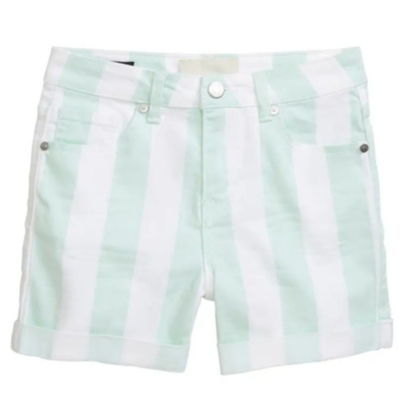 Habitual Girl Mint/White stripe shorts - Picture 1 of 4